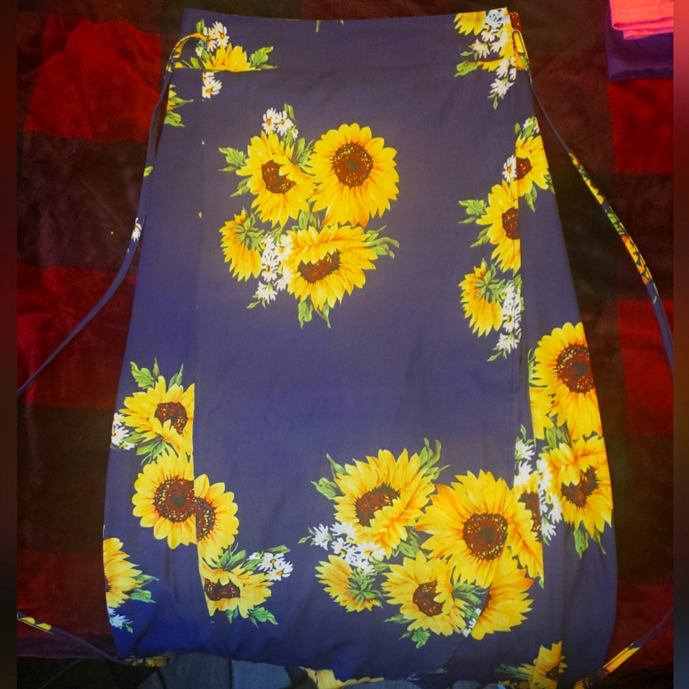 High waisted wrap around skirt